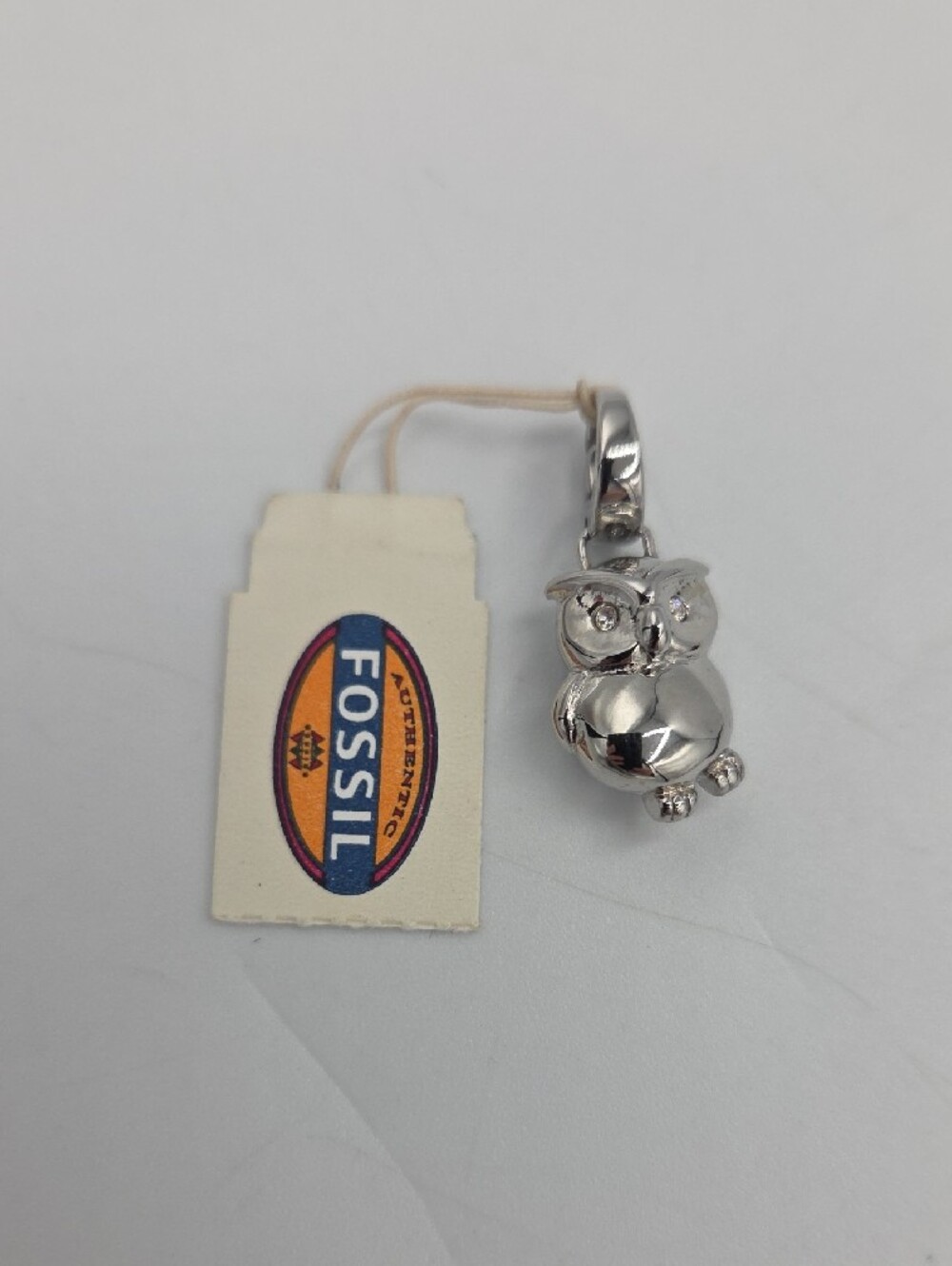 Fossil Brown Croc-Embossed RFID Wallet & Owl Charm - Picture 2 of 8